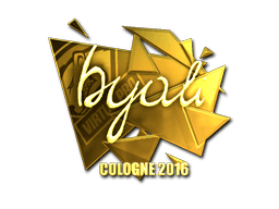 Samolepka (byali zlatá ESL Cologne 2016)