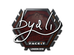 Samolepka (byali London 2018)
