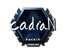 Klistermærke (cadiaN folie London 2018)