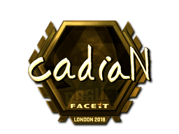 Samolepka (cadiaN zlatá London 2018)