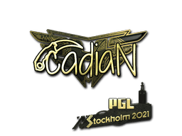Samolepka (cadiaN zlatá PGL Stockholm 2021)