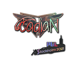 Klistermærke (cadiaN holo Stockholm 2021)