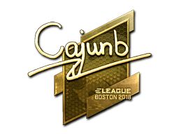 Samolepka (cajunb zlatá Boston 2018)