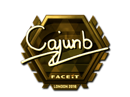 Samolepka (cajunb zlatá London 2018)