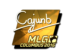 Samolepka (cajunb zlatá MLG Columbus 2016)