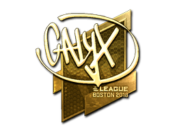Samolepka (Calyx zlatá Boston 2018)
