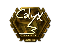 Samolepka (Calyx zlatá London 2018)