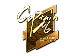 Samolepka (captainMo zlatá Boston 2018)