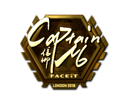 Samolepka (captainMo zlatá London 2018)