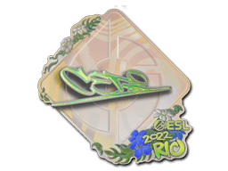 Klistermærke (CeRq holo Rio 2022)