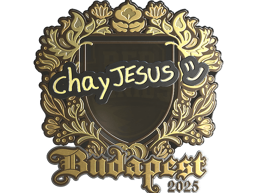 Samolepka (chayJESUS zlatá StarLadder Budapest 2025)