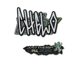 Samolepka (chelo PGL Antwerp 2022)