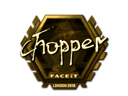 สติกเกอร์ (chopper ทอง London 2018)