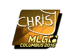 Samolepka (chrisJ zlatá MLG Columbus 2016)