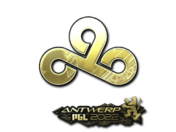 Samolepka (Cloud9 zlatá PGL Antwerp 2022)