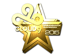 Samolepka (Cloud9 zlatá Kluž 2015)