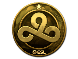 Samolepka (Cloud9 zlatá Katowice 2019)