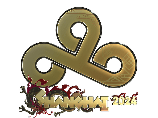 Samolepka (Cloud9 zlatá Perfect World Shanghai 2024)