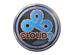 Samolepka (Cloud9 holografická Kolín nad Rýnem 2014)