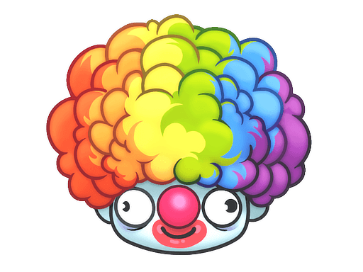 Samolepka (Clown Wig)