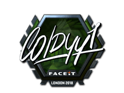 Klistermærke (COLDYY1 folie London 2018)