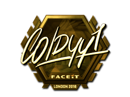 Adesivo (COLDYY1 Oro London 2018)