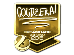Samolepka (coldzera zlatá Kluž 2015)