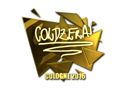 Samolepka (coldzera zlatá ESL Cologne 2016)