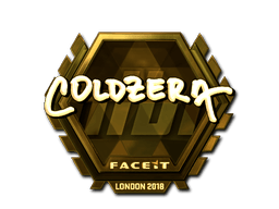 Samolepka (coldzera zlatá London 2018)