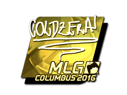 Samolepka (coldzera zlatá MLG Columbus 2016)