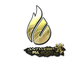 Samolepka (Copenhagen Flames zlatá PGL Antwerp 2022)