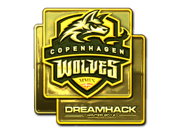 Samolepka (Copenhagen Wolves zlatá DreamHack 2014)