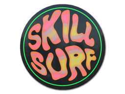 Klistermærke (Coral Skill Surf holo)