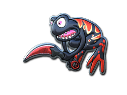 Klistermærke (Crimson Web Poison Frog folie)