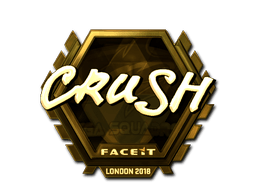 Samolepka (crush zlatá London 2018)