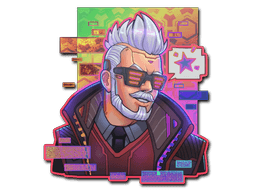 Klistermærke (Cyber Romanov holo)