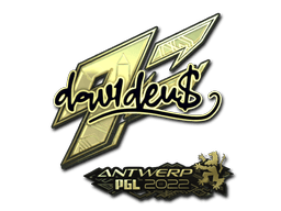Samolepka (dav1d zlatá PGL Antwerp 2022)