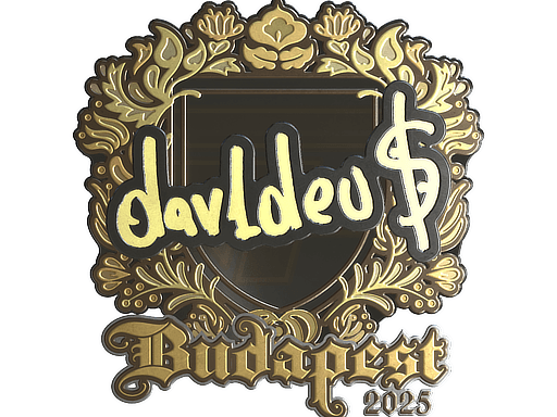 Samolepka (dav1deuS zlatá StarLadder Budapest 2025)