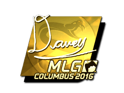 Samolepka (DAVEY zlatá MLG Columbus 2016)