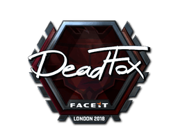 Klistermærke (DeadFox folie London 2018)