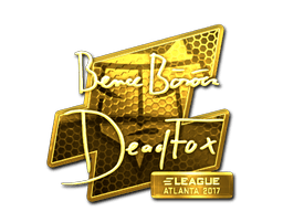 Klistermærke (DeadFox guld Atlanta 2017)
