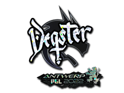 Klistermærke (degster glitter Antwerp 2022)