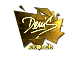 สติกเกอร์ (denis ทอง Cologne 2016)