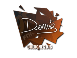 Samolepka (dennis ESL Cologne 2016)