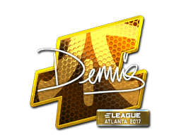 Klistermærke (dennis folie Atlanta 2017)