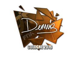 Klistermærke (dennis folie Cologne 2016)