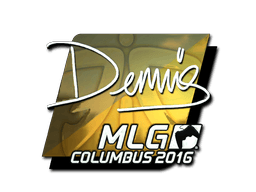 Klistermærke (dennis folie MLG Columbus 2016)