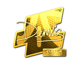 Samolepka (dennis zlatá Atlanta 2017)