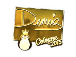 Samolepka (dennis zlatá Kolín nad Rýnem 2015)