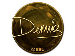 Samolepka (dennis zlatá Katowice 2019)
